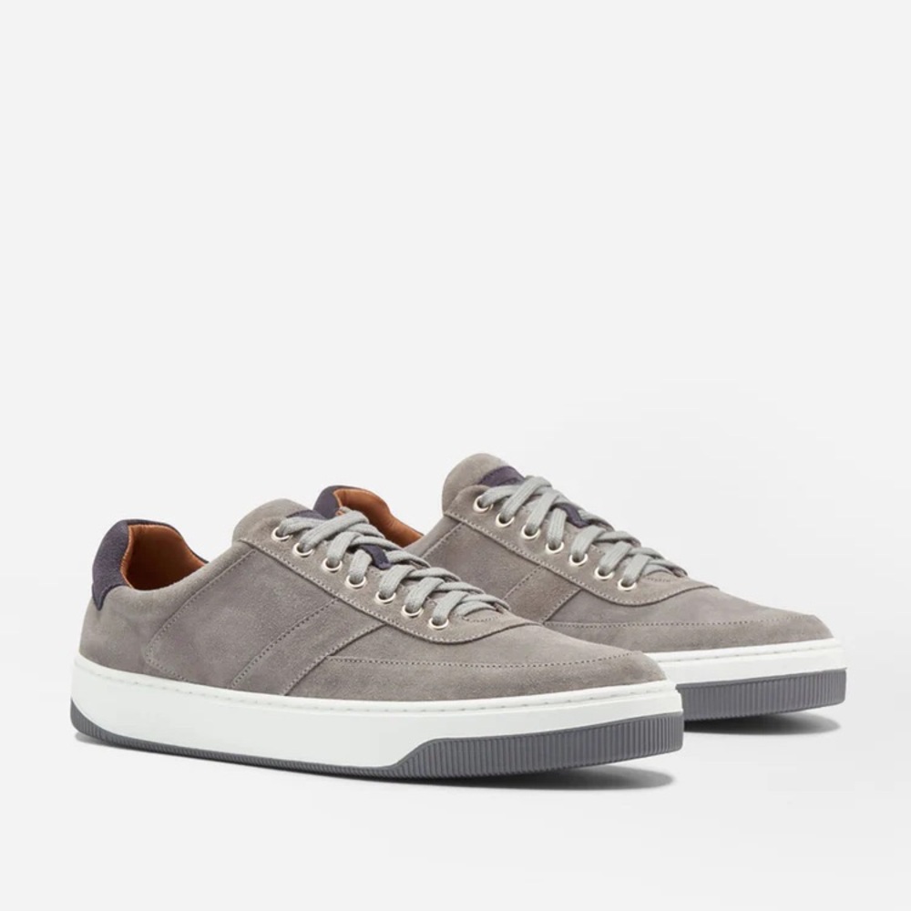 Peter Millar Gray Suede Sneakers